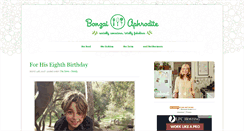 Desktop Screenshot of bonzaiaphrodite.com